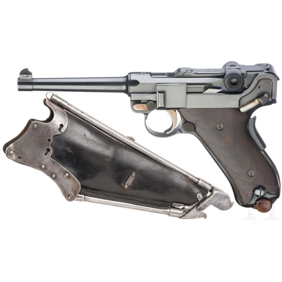 DWM Parabellum Mod. 1906 American Eagle, mit Ideal-Anschlagschaft