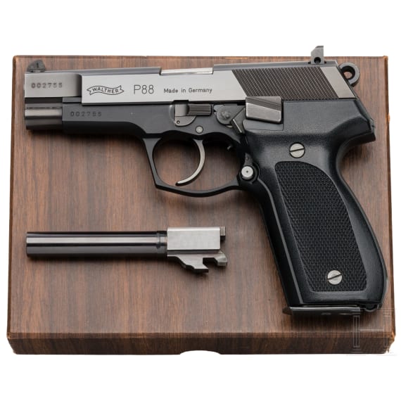 Walther, Mod. P 88, mit Austauschlauf, im Karton