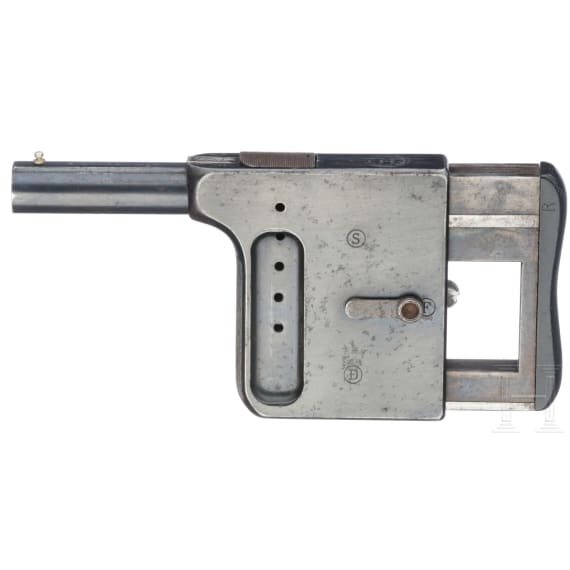Manufrance "Gaulois" No. 1, Handdruckpistole, St. &Eacute;tienne, um 1900