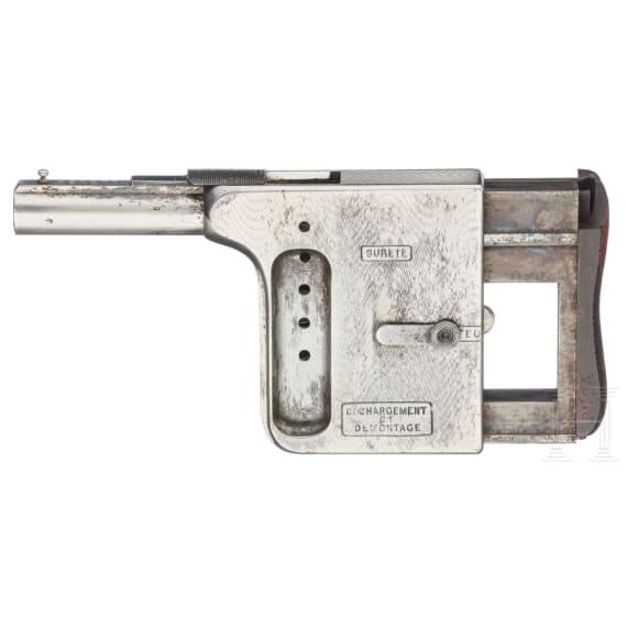 Manufrance "Mitrailleuse" Handdruckpistole, St. &Eacute;tienne, um 1895