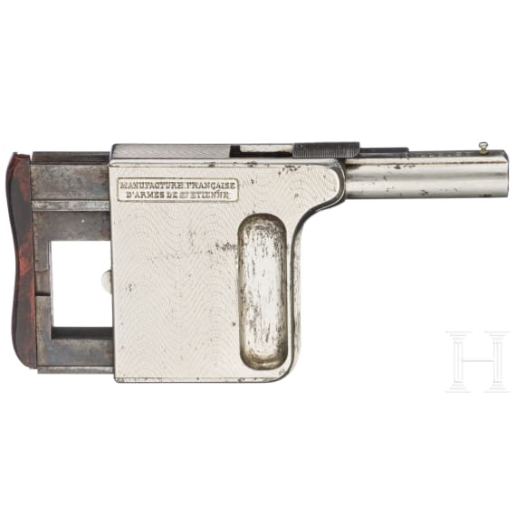 Manufrance "Mitrailleuse" Handdruckpistole, St. &Eacute;tienne, um 1895