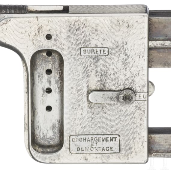 Manufrance "Mitrailleuse" Handdruckpistole, St. &Eacute;tienne, um 1895