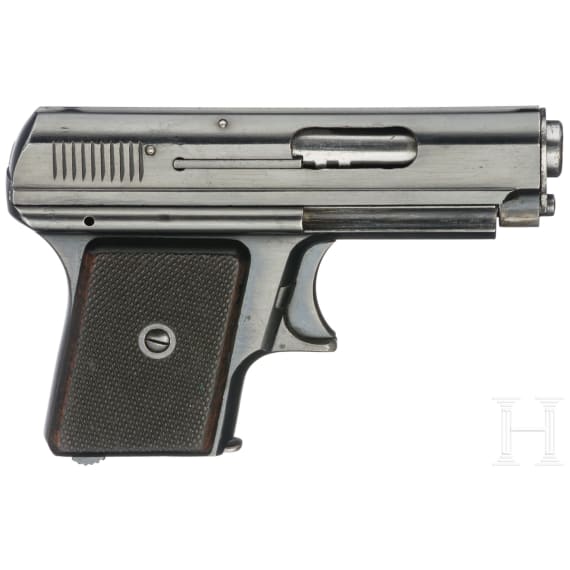 Witold-Chylewski-Einhandpistole, in Tasche
