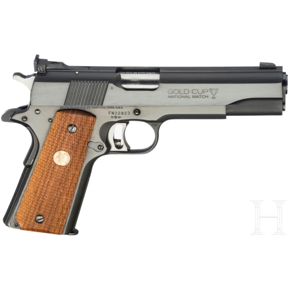 Colt Mk IV Series '80, Gold Cup National Match, mit Holster