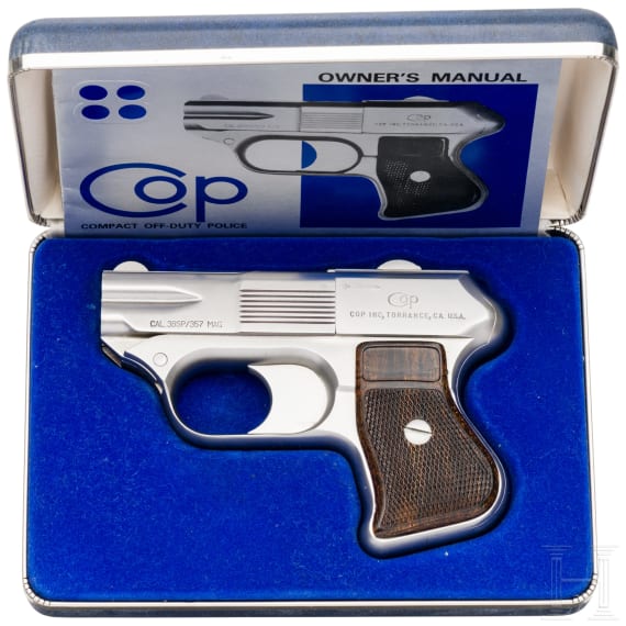 COP, Off-Duty Police, vierl&auml;ufiger Deringer in Stainless, mit Box