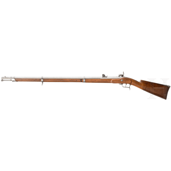Schweizer J&auml;gergewehr Modell 1856, A. Francotte in L&uuml;ttich, 1860