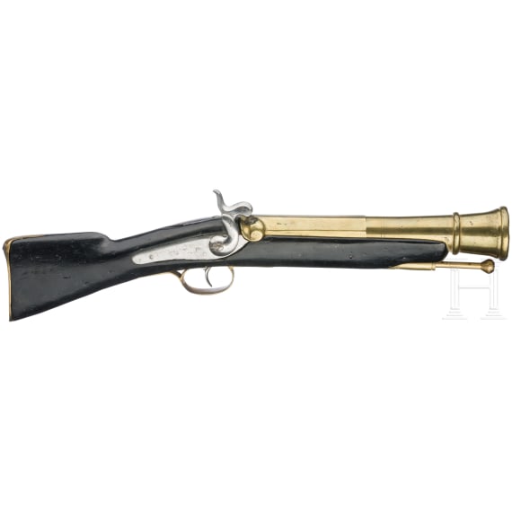 Perkussions-Tromblon, L&uuml;ttich, um 1850