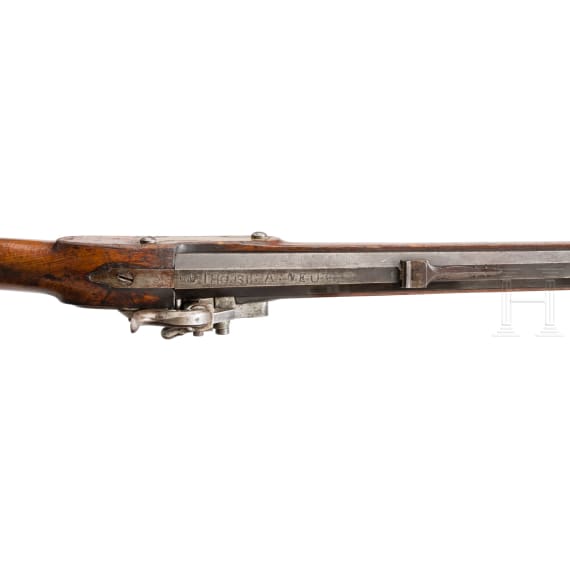J&auml;gerstutzen Modell 1842/50 mit kleinem Augustinschloss, Wien(?), 1848