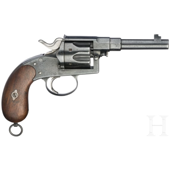 Reichsrevolver, Mod. 1883, Erfurt, mit Tasche