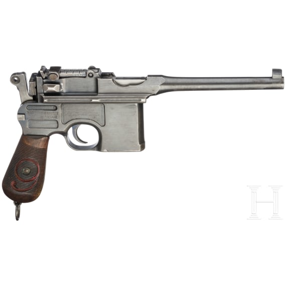 Mauser, Mod. C96/16, mit Anschlagkasten