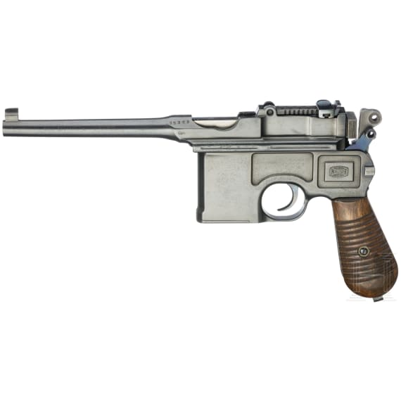 Mauser, Mod. C96/16, mit Anschlagkasten