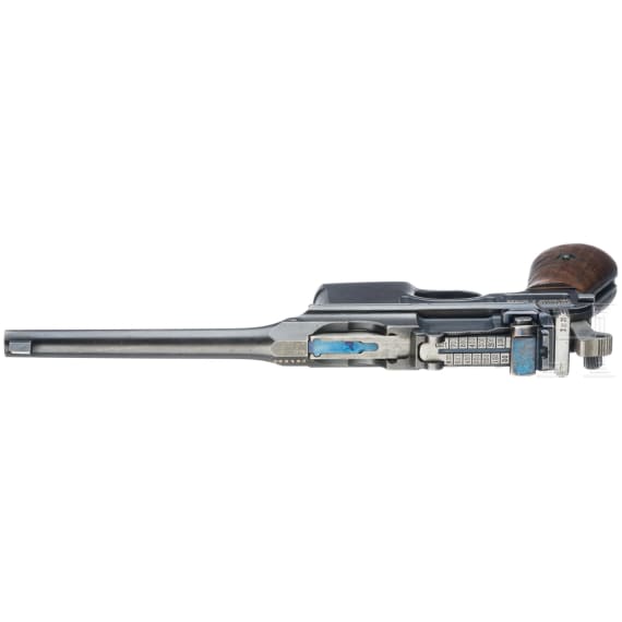 Mauser, Mod. C96 "Wartime Commercial" mit kaiserlicher Abnahme und Anschlagkasten