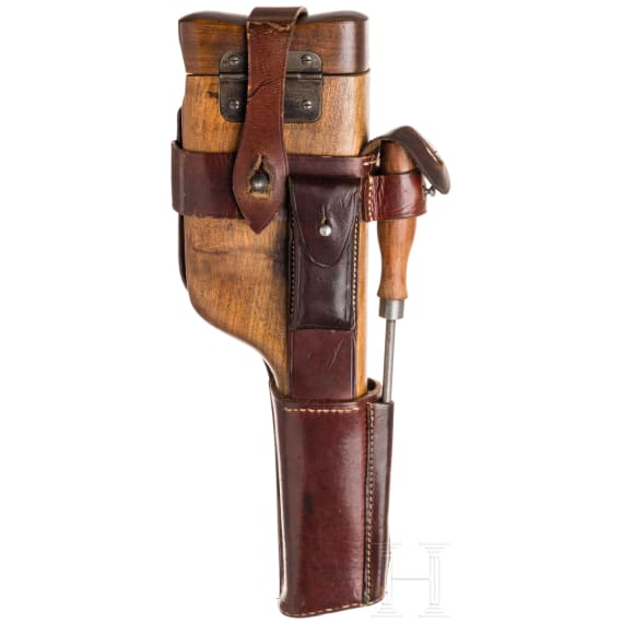 Mauser, Mod. C96 "Wartime Commercial" mit kaiserlicher Abnahme und Anschlagkasten