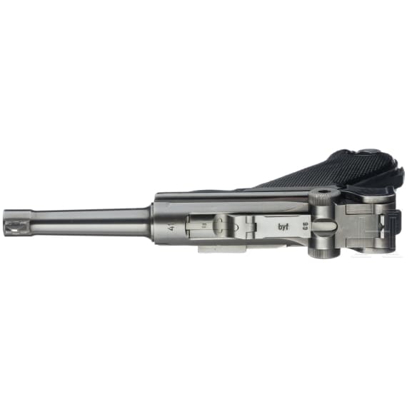 Pistole 08, Mauser, Code "byf - 41", "Black Widow", in Tasche