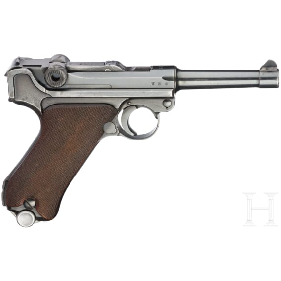 Pistole 08, Mauser, Code "S/42 - 1939", in Tasche