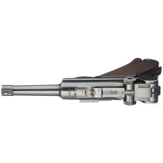 Pistole 08, Mauser, Code "S/42 - 1939", in Tasche