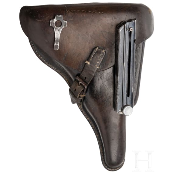 Pistole 08, Mauser, Code "S/42 - 1939", in Tasche