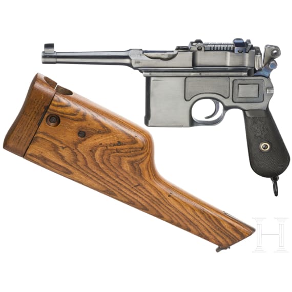 Mauser C 96 Bolo "French Gendarme", mit nrgl. Kasten