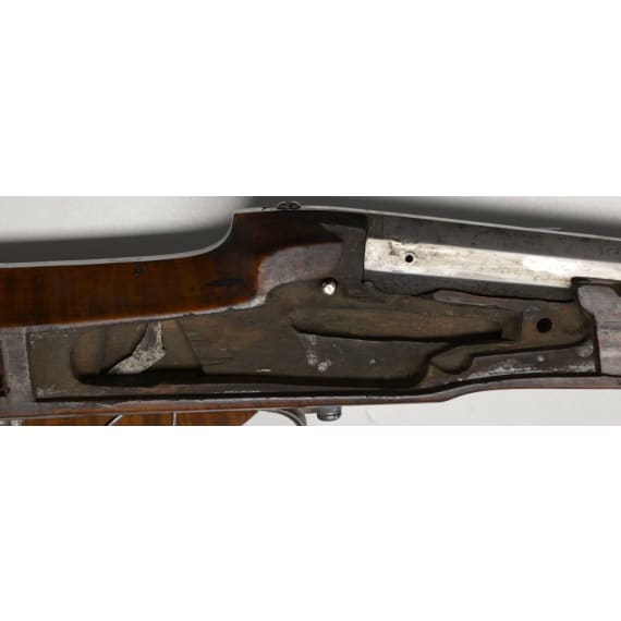 Jagdliche Radschlossb&uuml;chse, s&uuml;ddeutsch, um 1700/1710