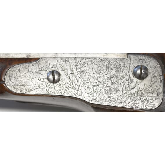 Jagdliche Radschlossb&uuml;chse, s&uuml;ddeutsch, um 1700/1710