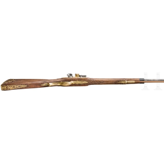 Luxus-Steinschlossflinte aus der Gewehrkammer des Kurf&uuml;rsten Max Emanuell von Bayern, um 1715 und sp&auml;ter