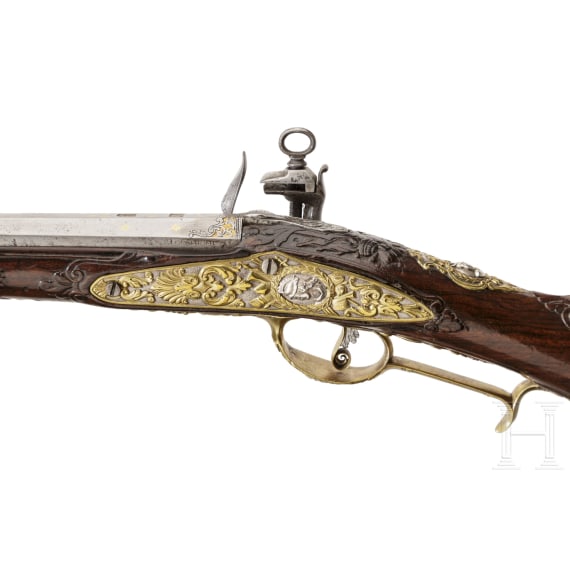 Luxus-Miqueletflinte aus adeligem Besitz, Thomaso Contino, Pinerolo, um 1720