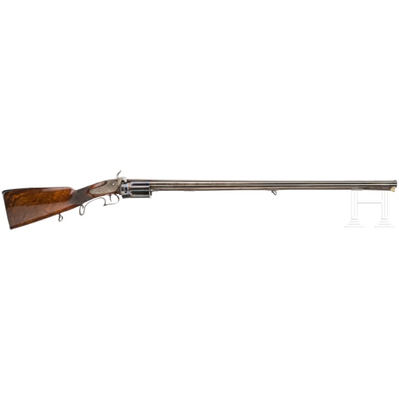 A percussion revolver-shotgun by Fischer in Schaffhausen