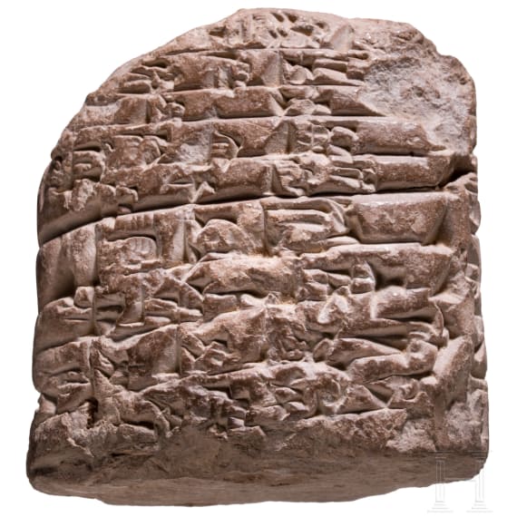 Clay cuneiform tablet, Late Sumerian, around 2000 B.C.