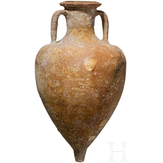 A broad Graeco-Italic amphora, 3rd - 2nd century B.C.