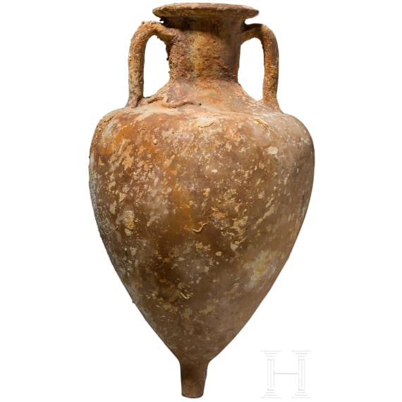 A broad Graeco-Italic amphora, 3rd - 2nd century B.C.
