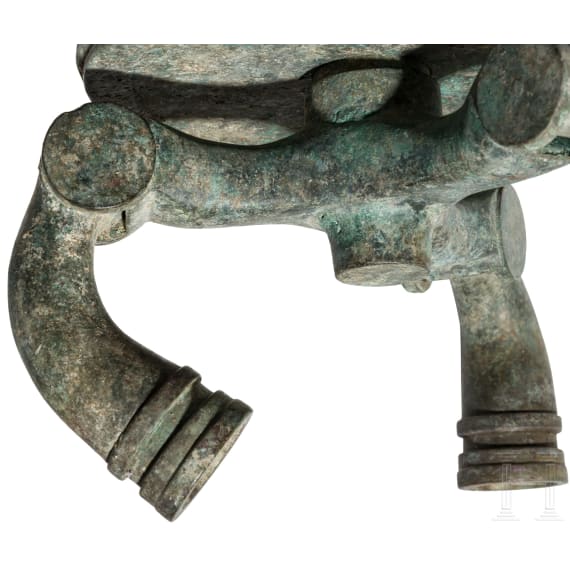 A Roman bronze candelabrum with silver inlays, 2nd half of the 1st century A.D.