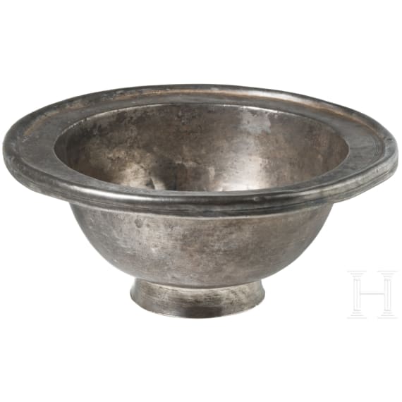 A Roman silver drinking bowl, 4th century