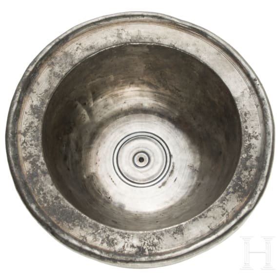 A Roman silver drinking bowl, 4th century