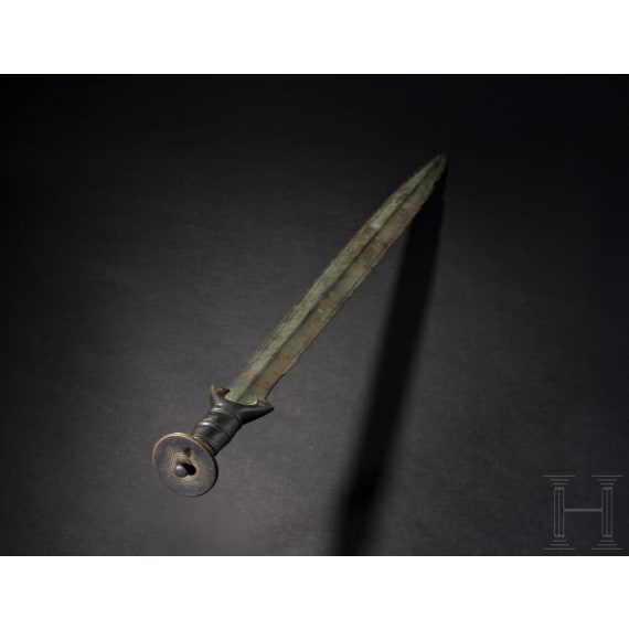 A fully-hilted sword from the Urnfield period, type "Schwaig", Hallstatt A1 stage, 12th century B.C.