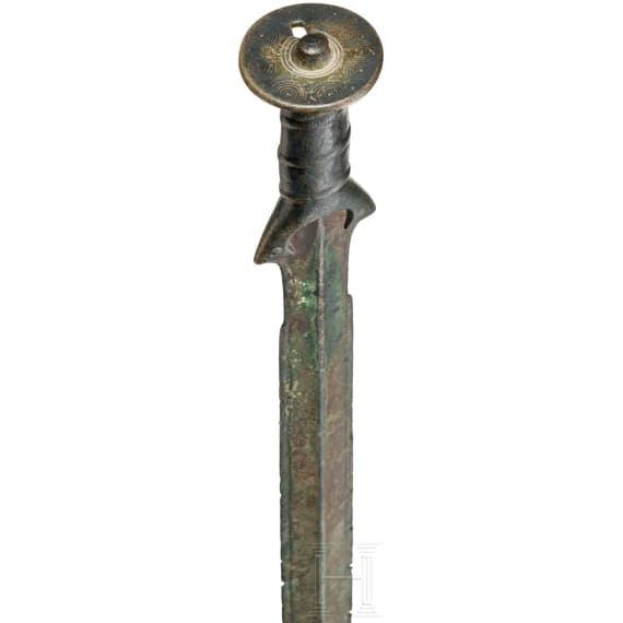 A fully-hilted sword from the Urnfield period, type "Schwaig", Hallstatt A1 stage, 12th century B.C.