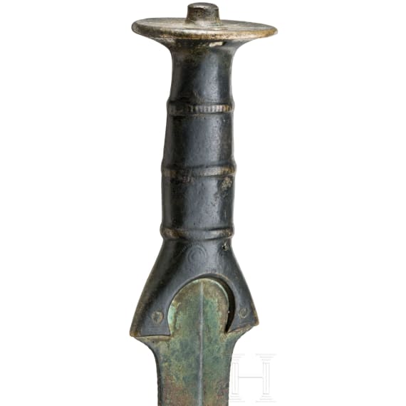 A fully-hilted sword from the Urnfield period, type "Schwaig", Hallstatt A1 stage, 12th century B.C.