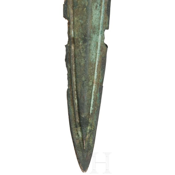 A fully-hilted sword from the Urnfield period, type "Schwaig", Hallstatt A1 stage, 12th century B.C.