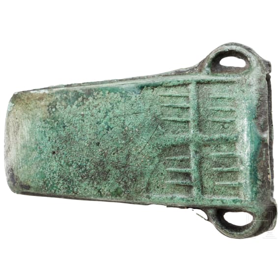 Decorated socket axe with two side lugs, Late Bronze Age of East Europe, 10th century B.C.