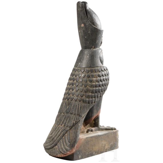 High-quality copy of a sculpture of a Horus falcon, 1950s