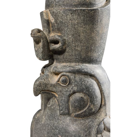 High-quality copy of a sculpture of a Horus falcon, 1950s