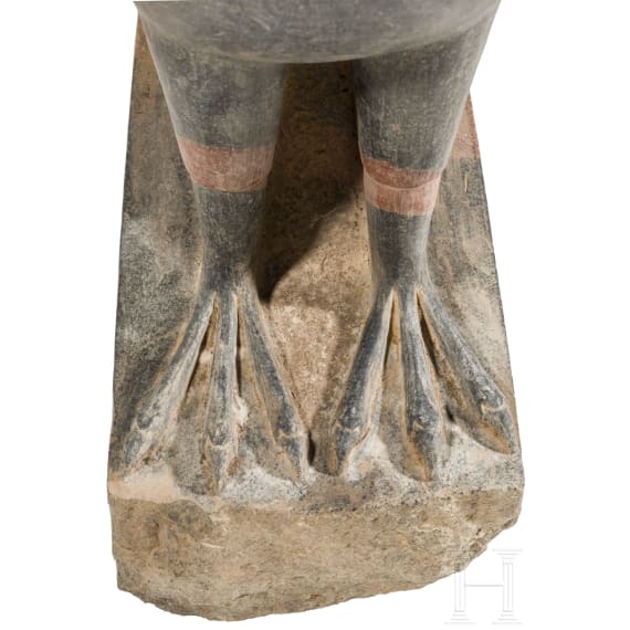High-quality copy of a sculpture of a Horus falcon, 1950s