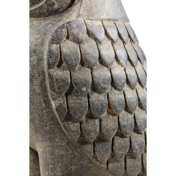 High-quality copy of a sculpture of a Horus falcon, 1950s