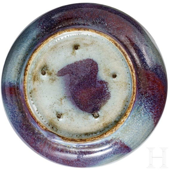 A purple-splashed Jun bowl, probably Northern Song or Jin Dynasty (12th century)