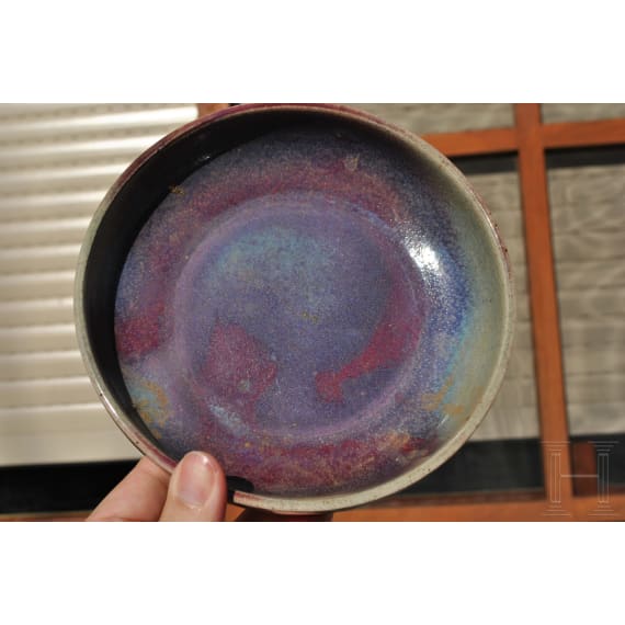 A purple-splashed Jun bowl, probably Northern Song or Jin Dynasty (12th century)