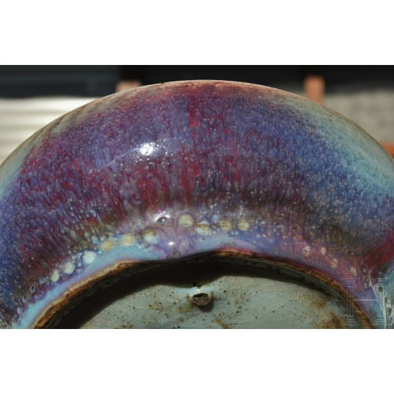 A purple-splashed Jun bowl, probably Northern Song or Jin Dynasty (12th century)
