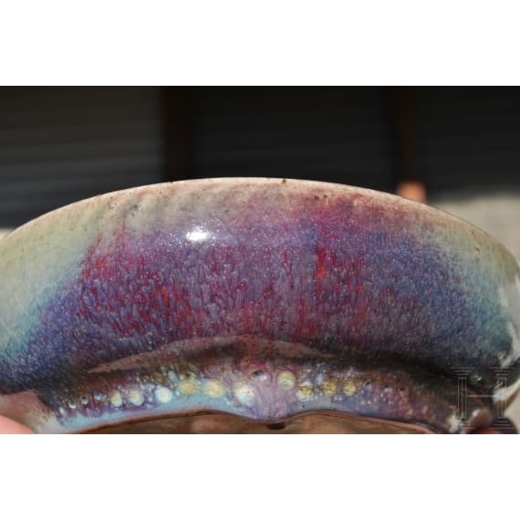 A purple-splashed Jun bowl, probably Northern Song or Jin Dynasty (12th century)