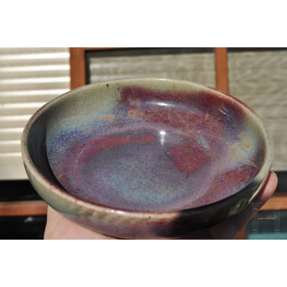 A purple-splashed Jun bowl, probably Northern Song or Jin Dynasty (12th century)