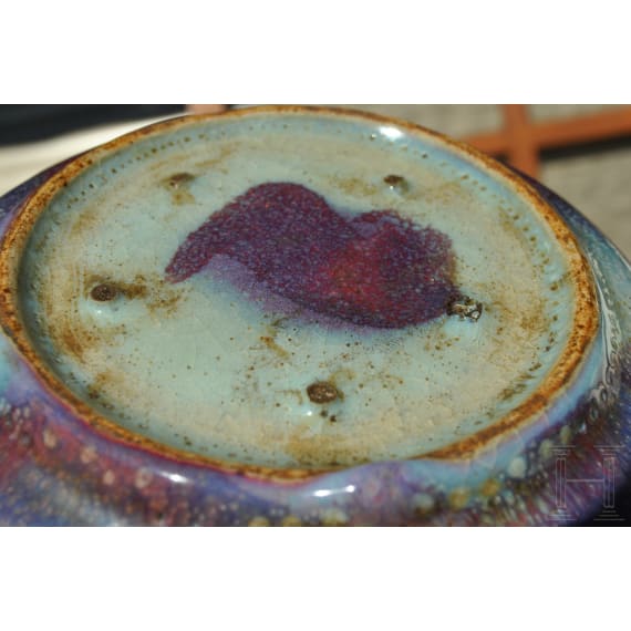 A purple-splashed Jun bowl, probably Northern Song or Jin Dynasty (12th century)