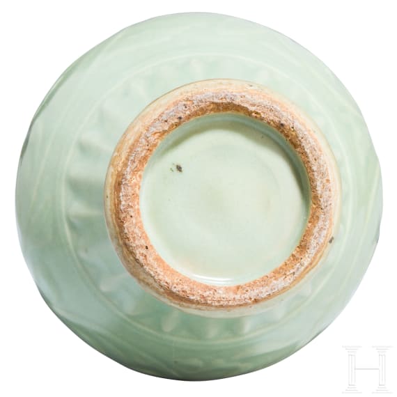 A Chinese Longquan celadon vase, probably Ming dynasty (1368 - 1644)