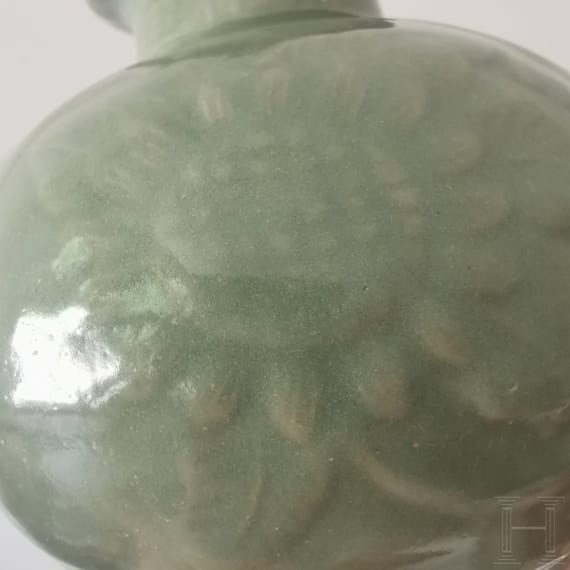 A Chinese Longquan celadon vase, probably Ming dynasty (1368 - 1644)
